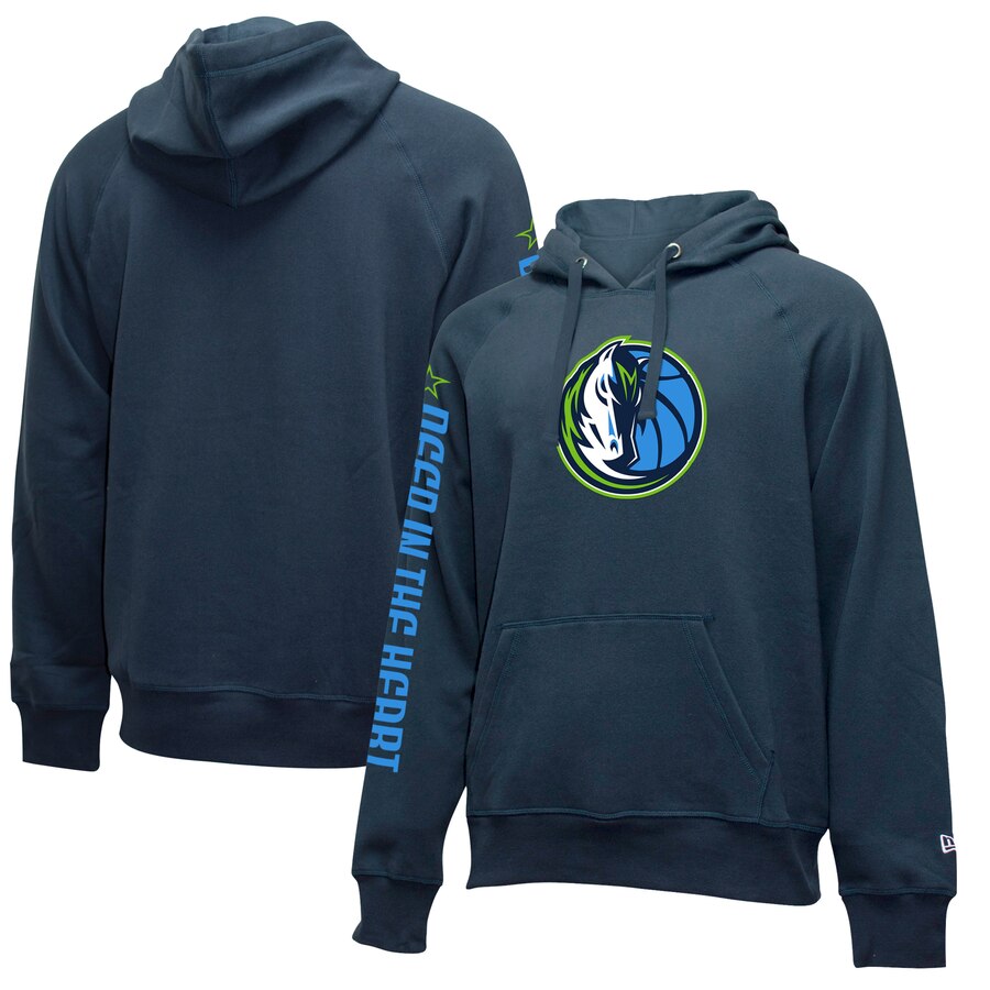 NBA Dallas Mavericks New Era 201920 City Edition Pullover Hoodie Navy